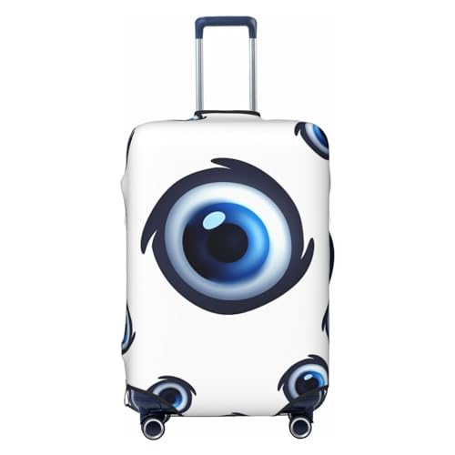 Evil Eyes Pattern Luggage Cover for Suitcase Tsa Approved, Washable Suitcase Protector Fits 18-32 Inch Anti-scratch Suitcase Cover Carry on Luggage Sleeve Travel Baggage Cover