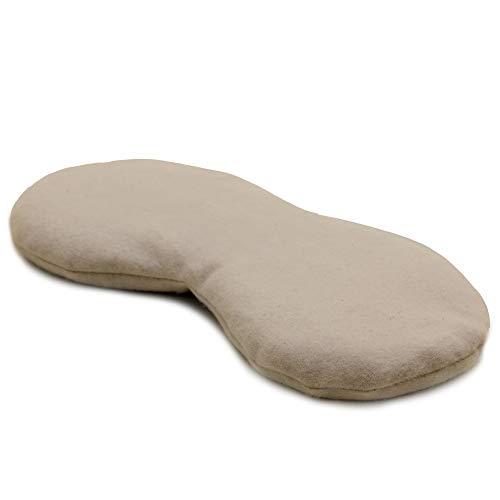 Biologisch oogkussen lavendel & lijnzaad (katoenen flanel, extra zacht) voor ontspanning, koelen, verwarmen of voor yoga - Afbeelding 4