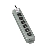 Tripp Lite 6 Outlet Waber Industrial Power Strip, 15ft Cord with 5-15P Plug (UL24CB-15)