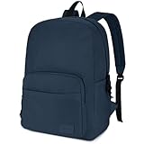 VASCHY Mochila Escolar Juvenil 17 L Azul Marino, 30 x 13 x 43 cm