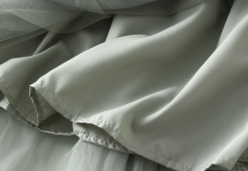 Womens Lace Tulle Skirts Asymmetric Ruffle A-line Skirts Elastic Waist Party Wedding Guest Skirt 2025 Summer Clothes3