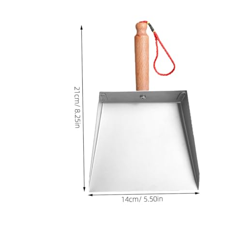 CONGARTENO 家用小型ステンレス製ちりとり 軽量コンパクト設計 手に優しい短柄 ダストパン デスク周りや狭所の掃除に 耐錆加工で丈夫なメタル