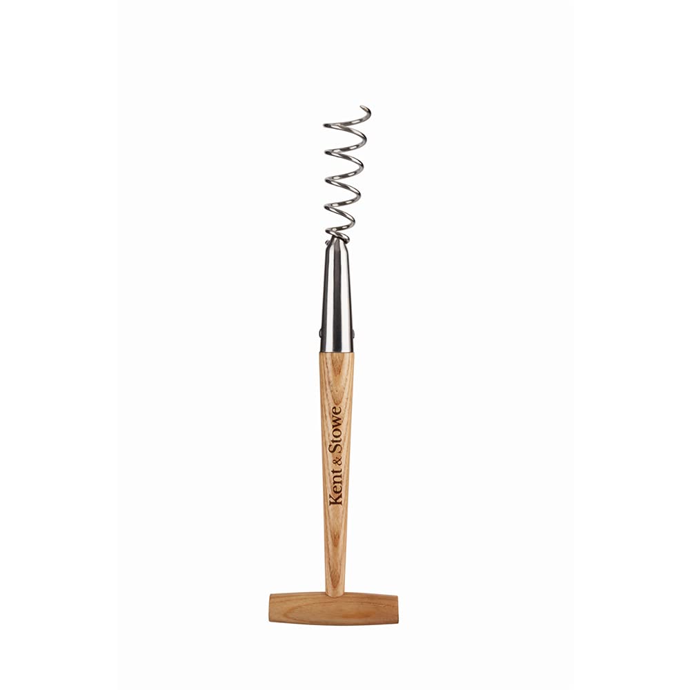 Kent & Stowe Mniszek lekarski – przyrząd do usuwania mniszka lekarskiego z wysokiej jakości stali nierdzewnej, z trzonkiem z drewna jesionowego, długość: 38 cm