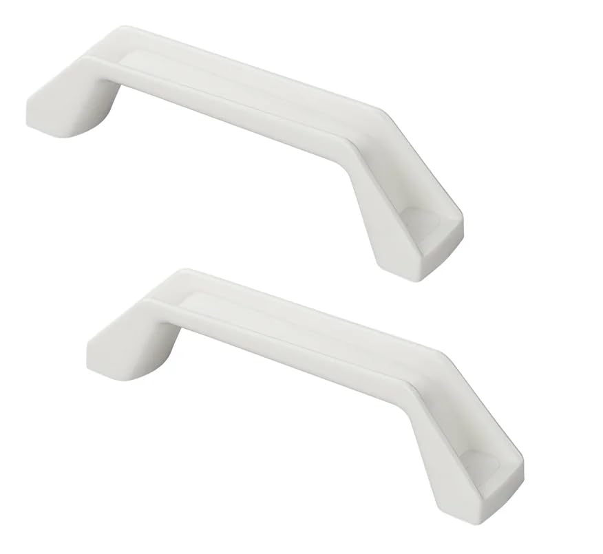 blntackle76 Lot de 2 ou 4 poignées de manœuvre pour Caravane 180 mm Plastique Blanc Aide à l'entrée de la remorque (2 poignées de manœuvre)