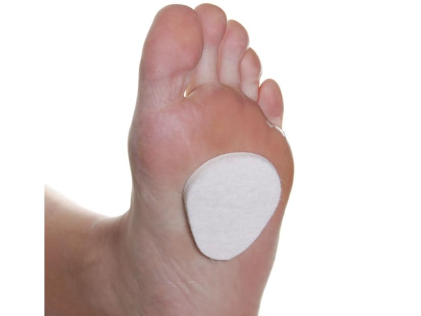 Dr. Jill's Foot Pads, Latex Free, YJ10-2049, Metatarsal Pad 3/16" Felt (12 Pack) Ball of Foot Pad