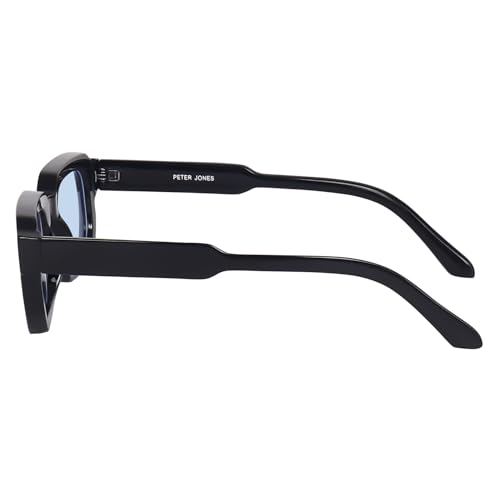 Image of Peter Jones Blue Unisex Broad Frame Square UV /UB Protected Sunglasses (3887TB)
