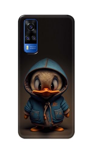 Image of PRINTFIDAA Printed Hard Back Cover Case for Xiaomi 12 Pro Back Cover (Animated Duck) -112