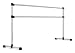Vita Vibe - Prodigy Series Portable Double Aluminum Freestanding Ballet Barre, Stretch/Dance Bar - USA Made - 4 FT - 8 FT (8 FT, Satin Silver)