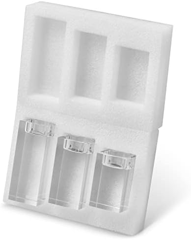SA Products Crystal Glass Tealight Holder Set - Clear Candle Holders for Dining Table, Home Accessories, Wedding Decorations - Decorative Quartz Containers for Candlelight, Dinner Lighting - Pack of 3