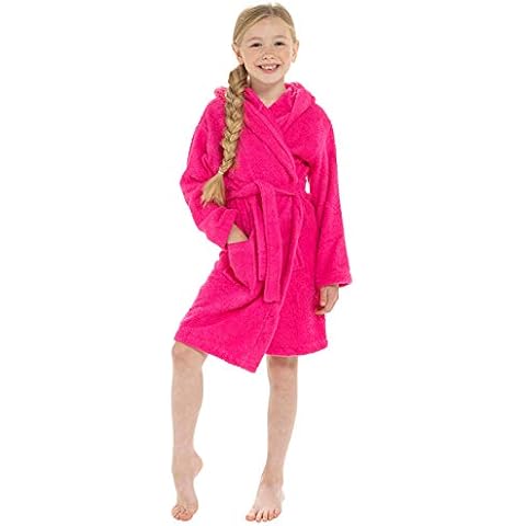 Lora Dora Girls Cotton Towelling Robe Pink Size 13 Years Cover