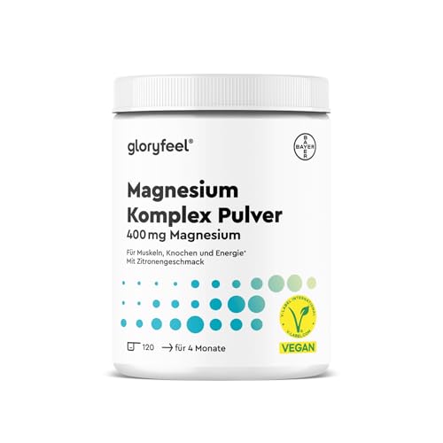 Magnesium Komplex Pulver 600g - hochdosiert mit Bisglycinat Citrat & Malat - Schnelle Löslichkeit - für Muskeln Nerven & Elektrolyt-Haushalt* - Zitronengeschmack - laborgeprüft