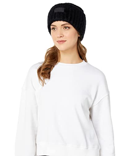 UGG Große Plüsch-Mütze mit Manschette, schwarz, Einheitsgröße