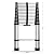 HOSTIC 14.5 FT Telescoping Ladder 330 lbs Capacity Heavy Duty Aluminum Extendable Ladder Collapsible Locking Mechanism for Attic Household Use Outdoor Work