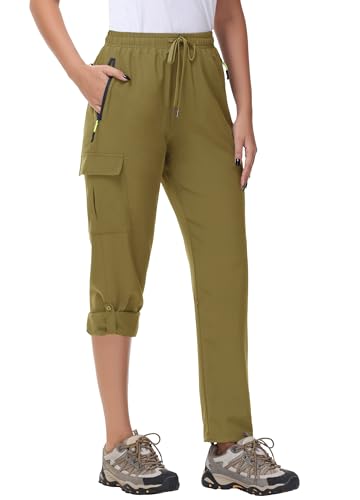 MIVEI Women's Hiking Cargo Pants Quick Dry Lightweight Water Resistant UPF 50 Travel Athletic Pants...