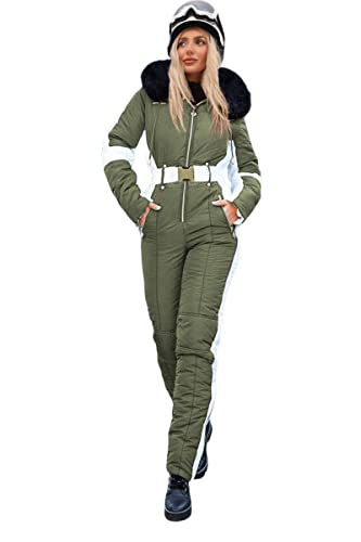 Zwurew Womens Winter Ski Suit Outdoor Sports Waterproof Snowsuit ...