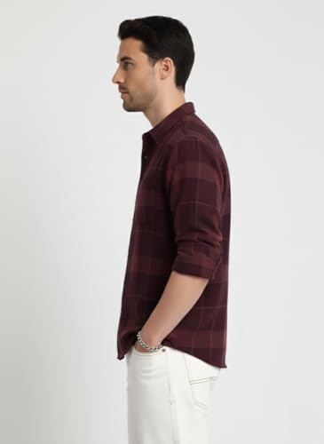 Image of Mens Casual N Formal Single Pocket Check Shirt