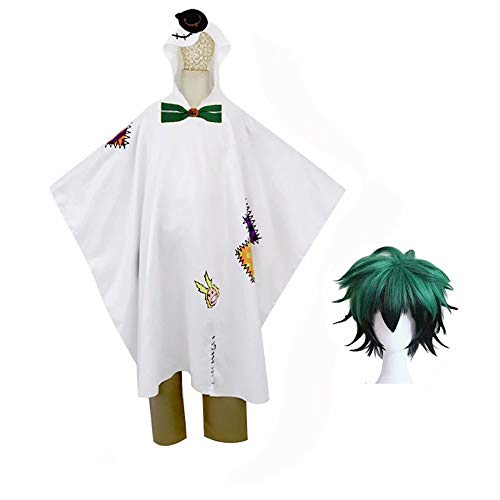 JiangJie Kawaii Adult My Hero Academy cosplay costume - My Boku no Hero Academia Izuku Midoriya Halloween Cosplay Costume Suit Outfit - Halloween Costume Cloak Cape for Women Men Full Set