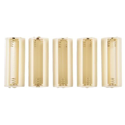 Yaregelun Flashlight Cylindrical 3 x AAA Battery Plastic Holder Box 5Pcs