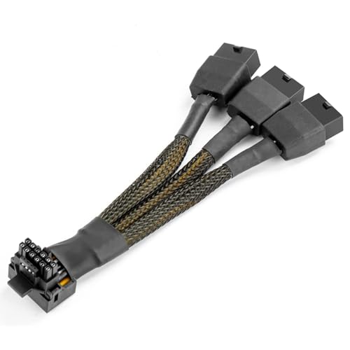 Cable GPU de 16 pines PCIe 5.0 adaptador de 90 grados en ángulo recto tipo B de 16AWG 3