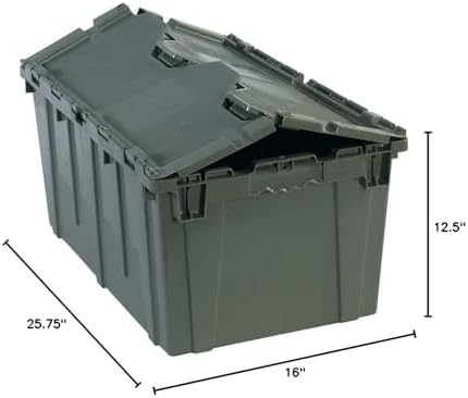 25 3/4 x 16 x 12 1/2" Gray Round Trip Tote image 4