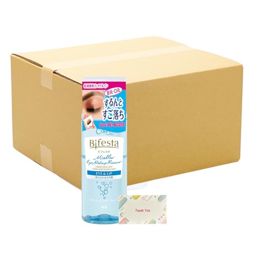 ビフェスタ ミセラー アイメイクアップリムーバー 145ml 36個セット + Kunutonnオリジナルロゴ入りe おまけ付