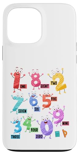 Carcasa para iPhone 13 Pro Max Disfraz de matemáticas con números en idea para niños