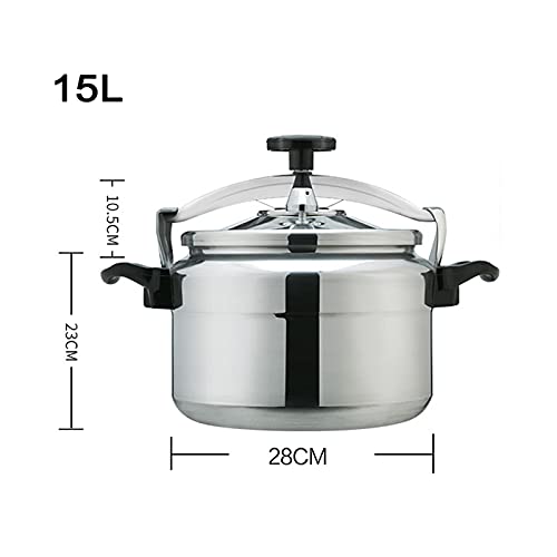 Explosion-Proof-High-Pressure-Cooking-PotLarge-Capacity-Commercial-Stainless-Steel-Pressure-Cooker-Suitable-for-Gas-Induction-PurposeSilver-15L