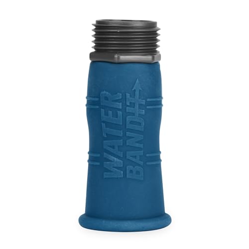 Camco Water Bandit - Features a Highly Flexible Silicone-Polymer Sleeve & ABS Male Water Hose Connection - Works with Damaged or Stripped Faucet Threads or Faucets without Threads (22484)