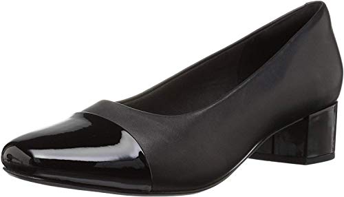 Clarks Women's Chartli Diva Dress Heel - Wide Black 7 Wide US
