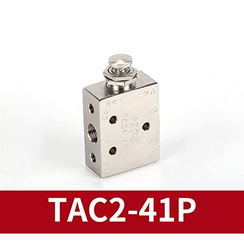 Válvula mecánica neumática TAC2-41P de aire con interruptor de botón 3