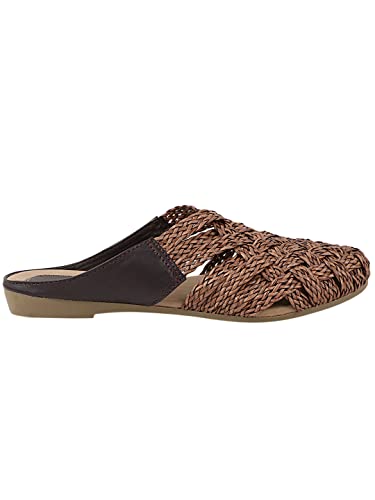 Image of The White Pole Slip on Slides Flat Mules Bellies Jutti Sandals for Women and Girls