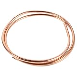 JEWEDECO Copper Tubing 5mm Od X 4mm Id Soft Pure Copper Coil 1 Meter for Hvac Refrigeration System Air Conditioner DIY Industrial and Residential Ac