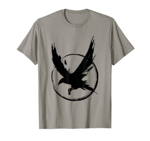 Rabe Hoodie, Krähe Raabe T-shirt Damen Herren Shirt schwarz T-Shirt