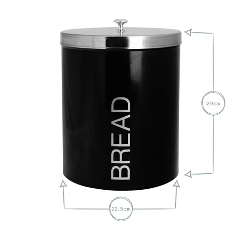 Harbour Housewares Kitchen Bread Bin with Airtight Lid - White - Contemporary Steel Storage Caddy Rubber Sealed Bread Container Bin for Loaves, Pastries, Rolls - Cosy Home Interiors Harbour Housewares Kitchen Bread Bin with Airtight Lid - White - Contemporary Steel Storage Caddy Rubber Sealed Bread Container Bin for Loaves, Pastries, Rolls - Image 3