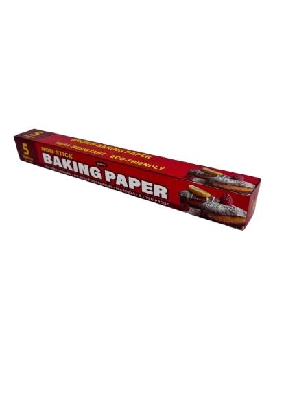 Baking Parchment Paper Roll with Cutter, Non-Stick Unbleached, 30 cm (37.5 cm x 5m)