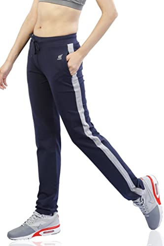 Image of Women's Cotton Running Track Pant with Zipper Pockets