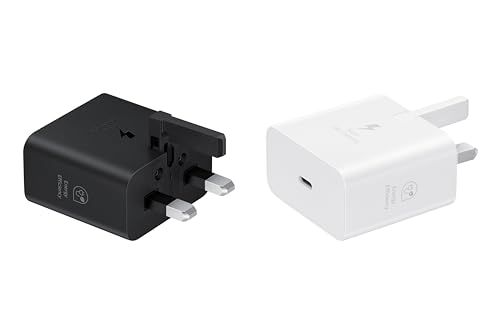 Samsung Galaxy Official 25W Super Fast Charging Travel Adapter (with USB-C to C Data Cable), Black