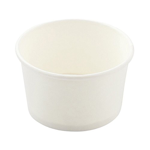 Image of Restaurantware White 3 Count To Go Cup Disposable 3 x 3 x 1.8 Inches Paper Mini Cup Grease-Resistant Cup Recyclable Durable Design