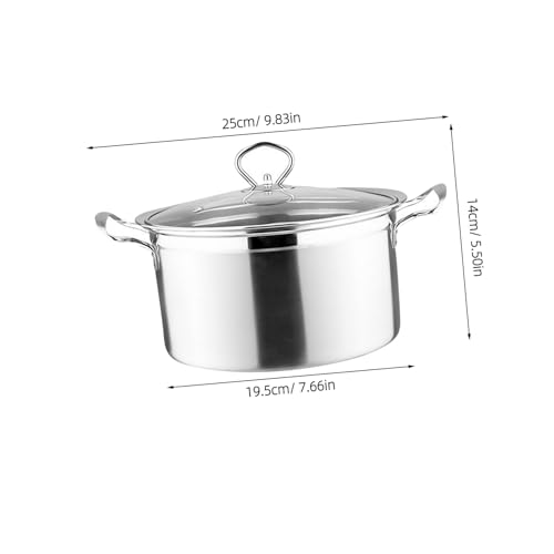 Casserole antiadhésive en acier inoxydable argenté pour induction - 3