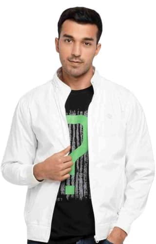 Casual Jacket,White Jacket,Men Winter Jacket,Stylish Jacket,Light Weight Jacket,Full Sleeve Polyster Bomber Jacket,Jacket For Men,jacket12.