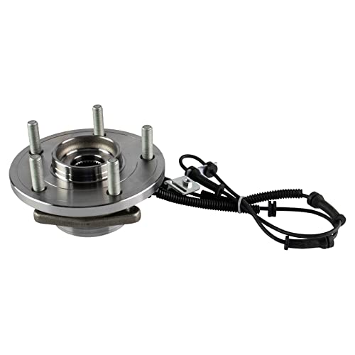 Image of TRQ 2 Piece Front Wheel Bearing & Hub Assembly Set with ABS Sensor Compatible with 2012-2016 Chrysler Town & Country 2012-2020 Dodge Grand Caravan 2012-2015 Ram C /V 2013-2014 Volkswagen Routan