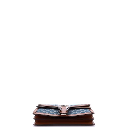 Pre-Loved Dionysus Bag GG Denim Small, Blue4