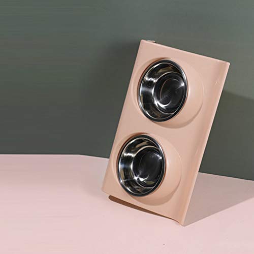 Balacoo 1PC Pet Food Water Bowl Plastic Stainless