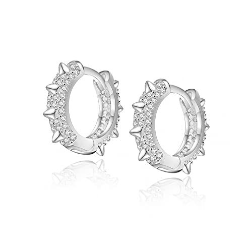 Boucle d'oreille piercing diamant zircon femme cerceau bijoux