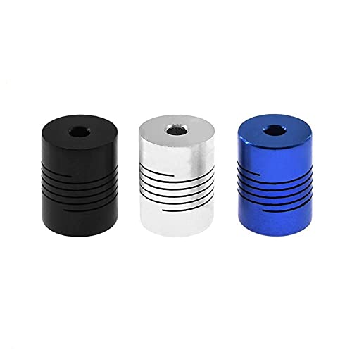 SUOFEILAIMU-PHONE CASE Metal Coupler for CNC Motor Jaw Shaft Coupler 5mm to 8mm Flexible Coupling OD 19x25mm (Color : Black, Size : 5X8)