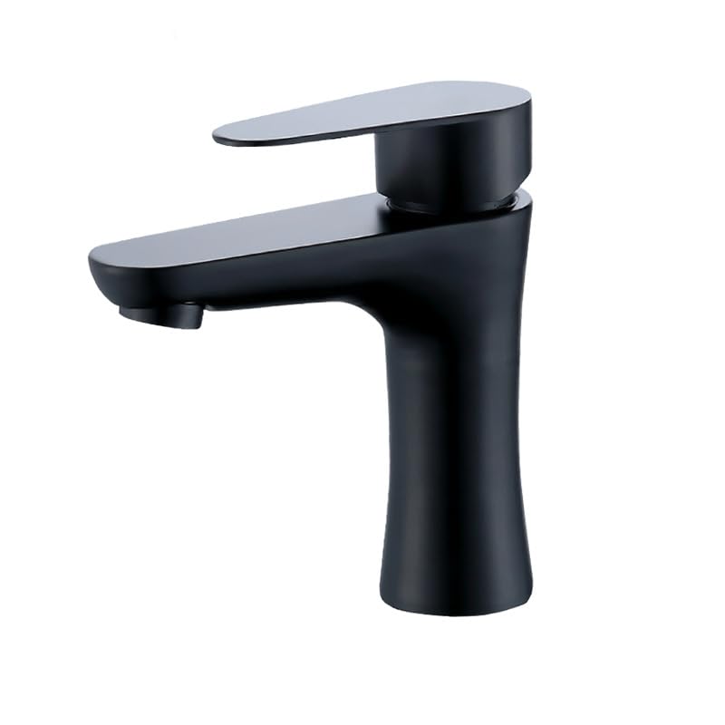Lavabo en acier inoxydable noir comptoir avec robinet monotrou