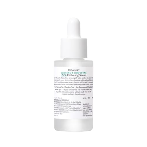 Image of Cetaphil CICA Restoring Serum 30ml | 75% Faster Skin Barrier Recovery in 3 Days | Soothes Sensitive Skin | Improves Tone & Dullness | Fragrance-Free & Hypoallergenic