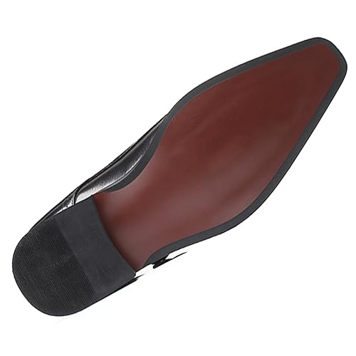 Men's Formal Oxford Shoes Slip On Single Strap Buckle Leather Low Top Business Work Shoes Fashion Shoes for Prom Wedding Formal Shoes2