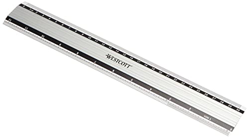 Westcott E-10191 00 - Regla de aluminio, 30 cm