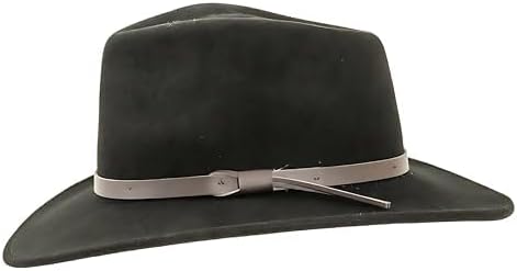 American Hat Makers Pathfinder Wool Felt Outback Hat | Handcrafted Durable Western Style | Crushable, Packable, Travel Ready - Image 5